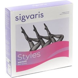 2 Styles Patterns Satén Pantimedia Negro Talla SL 1ud