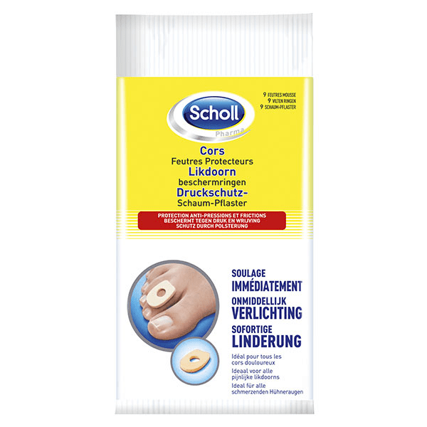 Scholl Cors et Durillons Feutres Protecteurs 9 unités