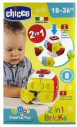 Smart2Play 2en1 Bricks 18-36 Mois - Boîte 1 cube + accessoires