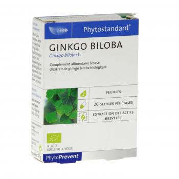 Phytostandard ginkgo biloba 20 gélules