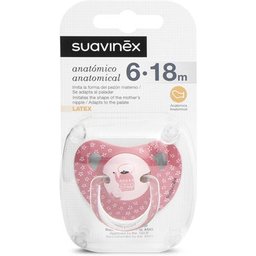 Suavinex™ chupete anatómico látex + 6m 2uds 2uds