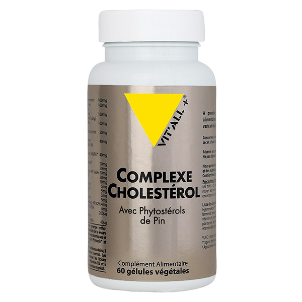 COMPLEXE CHOLESTEROL avec Phytostérols de pin 60 gélules végétales