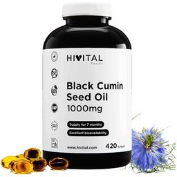 HIVITAL Aceite de comino negro 1000 mg 420 cáps blandas