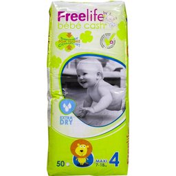 Couches Baby Cash Freelife taille 4 50 pcs