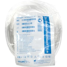 AEROpart® Tubulure d'O2 de sécurité de 7,5 m transparente