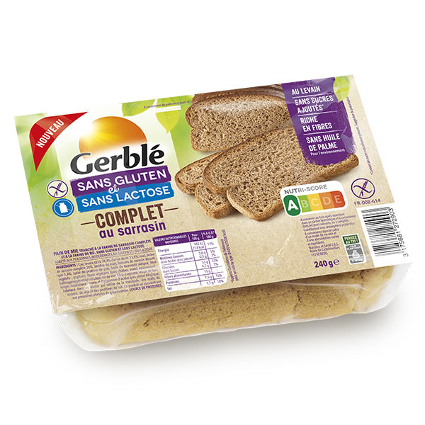 Sans Gluten & Sans Lactose Pain Complet au Sarrasin 240g