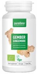 Gingembre Bio 60 Gélules - Pot 60 gélules