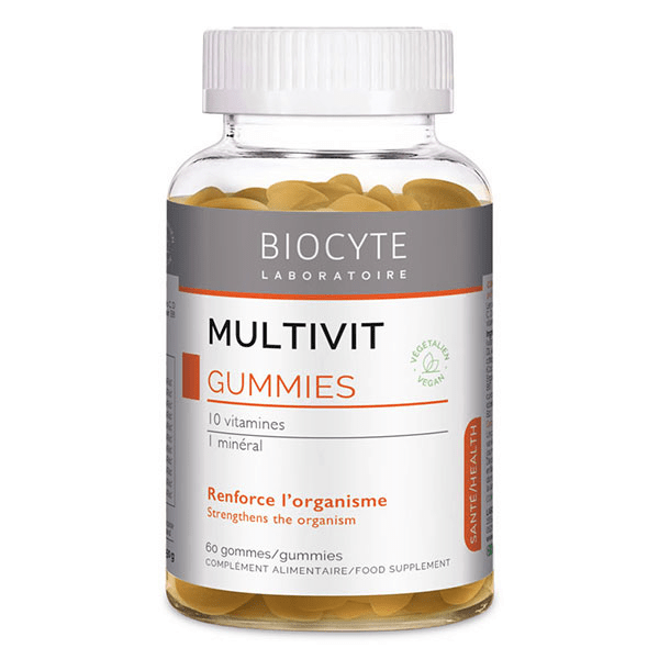 Multivit Gummies Système Immunitaire Fatigue, Energie 60 Gummies