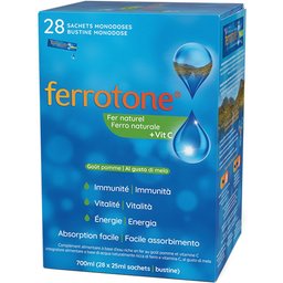 Ferrotone® + Vitamine C au goût pomme