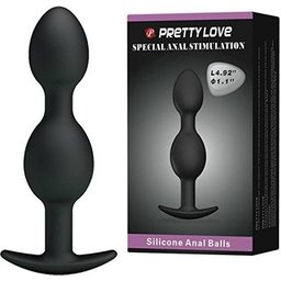 Anal Balls Silicone 12.5 Cm noir 1pc