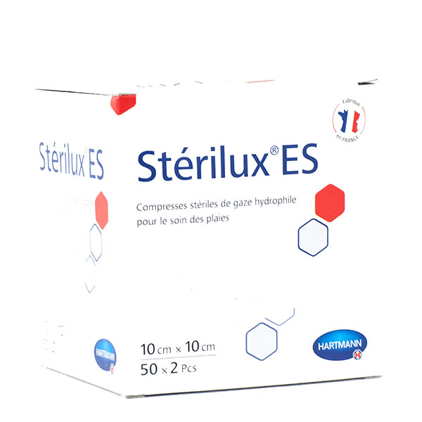Sterilux ES Compresses 50 sachets x2 10cmx10cm
