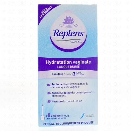 Gel hydratation vaginale longue durée boîte de 8 unidoses
