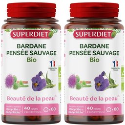 Superdiet Bardane Pensée sauvage Bio Beauté de la peau