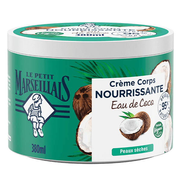 Crème Corps Nourrissante Eau de Coco pot de 380 ml