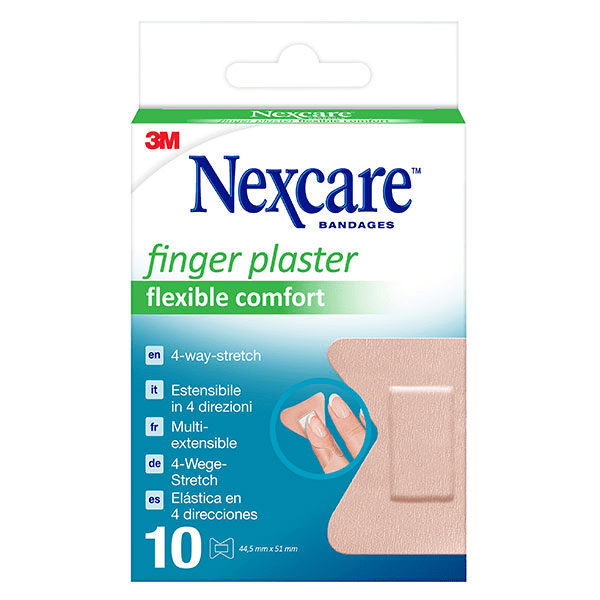 Flexible Comfort Multi-Extensible Pansement Bout du Doigt 10 unités