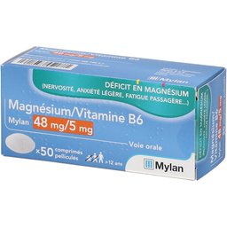 Magnesium/Vit.b6 Viatris 48Mg/5Mg Comprime