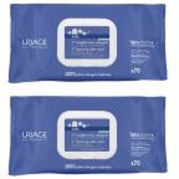 Lingettes nettoyantes pour bébé 1ères Lingettes d'Eau - Lot de 2 x 70 Lingettes - Lot 2 x 70 lingettes