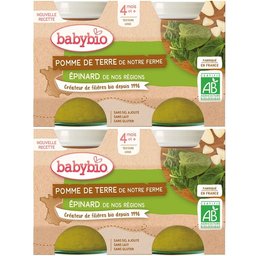 Pomme DE Terre DE Notre Ferme Epinard DE NOS Régions dès 4 mois