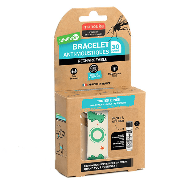Bracelet Anti-moustiques Junior 3+ Motif Dinosaure