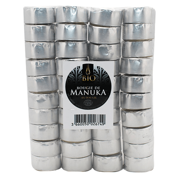Bougies de Table à la Cire d'Abeille de Manuka 40 unités