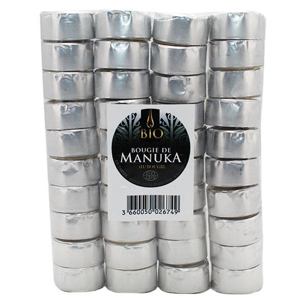Bougies de Table à la Cire d'Abeille de Manuka 40 unités
