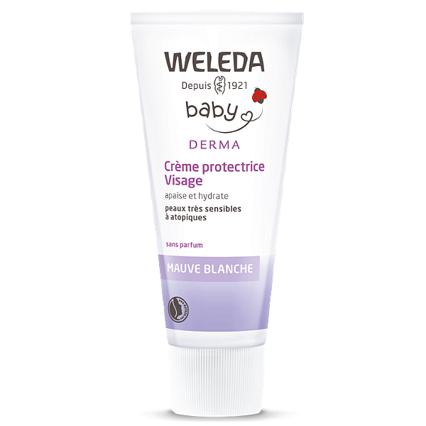 Crème protectrice Visage à la Mauve blanche - Weleda