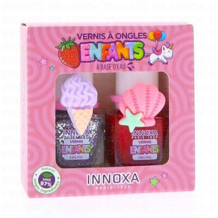 Coffret enfants Vernis à Ongles à Base d'Eau Licorne et arc en ciel