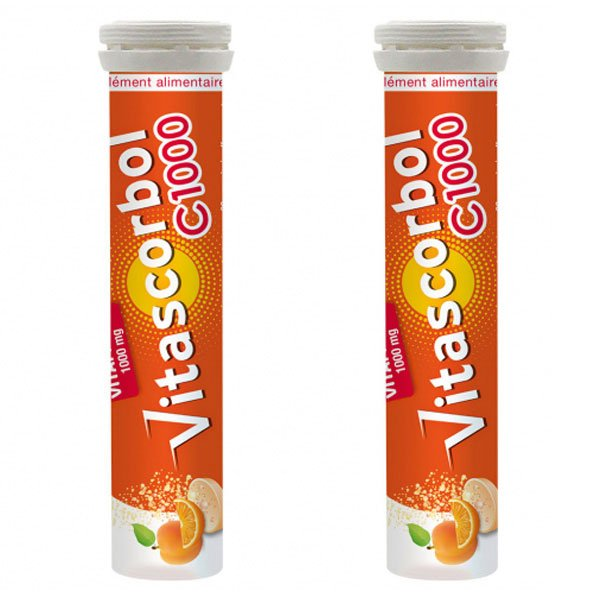 Vitamine C 1000mg Lot de 2 x 20 comprimés effervescents