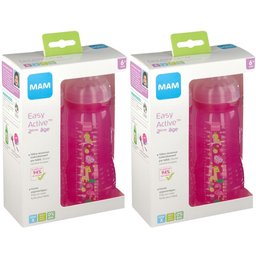 MAM biberon 330ml +6 mois rose La couleur et/ou le design peuvent différer de l'image
