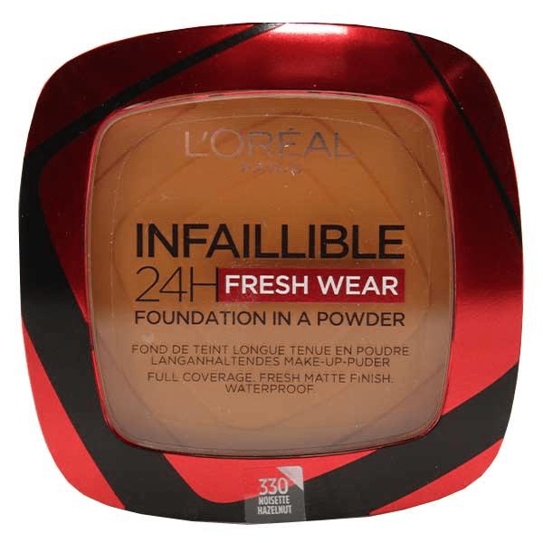 Infaillible 24h Fresh Wear Fond de Teint Poudre N°330 Noisette 9g