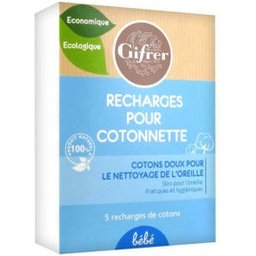 Bébé Recharge Pour Cotonnette 5 Recharges De Coton