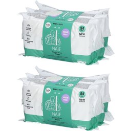 Naif Lingettes sans plastique pour bébé et enfants
