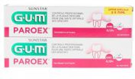 Paroex Gel Dentifrice 0,12% 2x75 ml - Lot 2 x 75 ml