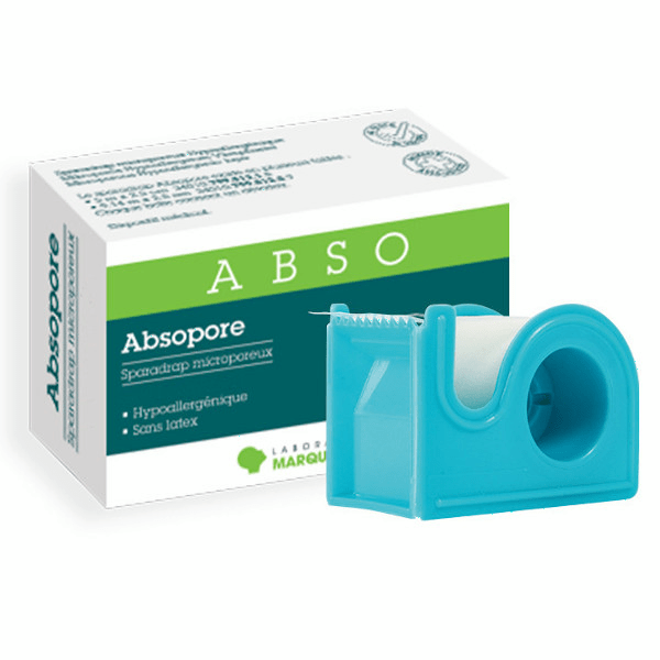 Absopore Spradrap Microporeux Hypoallergénique 2,5cm x 5m