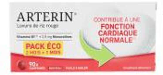 Levure de Riz Rouge 90 Comprimés dont 30 Comprimés Offerts - Boîte 90 comprimés