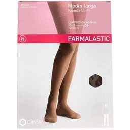 Bas Dentelle Mi-Long (A-F) Compression Normale Cappuccino TL