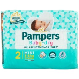 Baby Dry Couches Taille 2 Mini 31uts