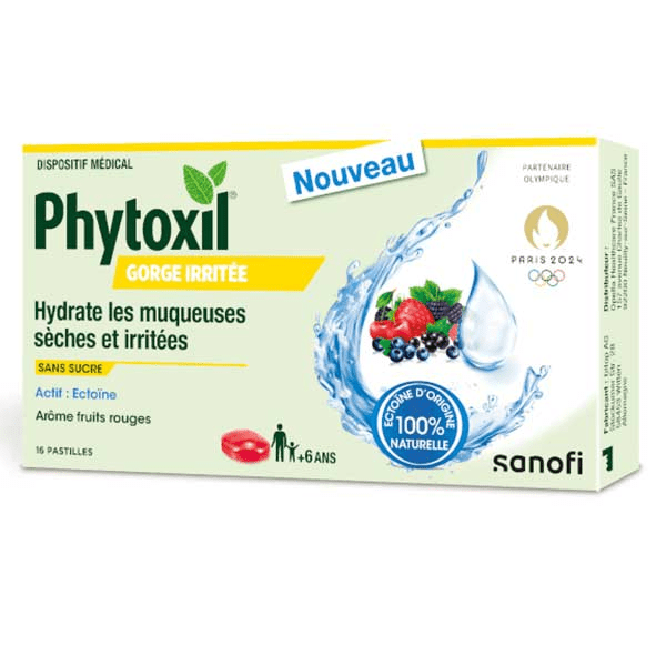 Pastilles Gorges irritées fruits rouge - Dispositif médical