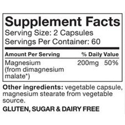 Malate de magnésium 550 Mg 120caps