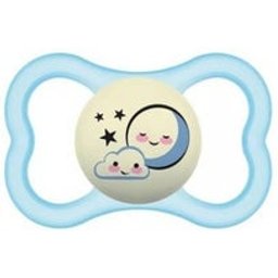 Sucette Silicone Supreme Night + 6M Bleu 1pc