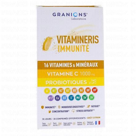 Vitamineris Immunité 1000mg 30 comprimés effervescents