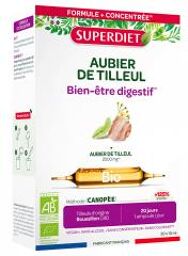 Aubier de Tilleul Bien-Être Digestif Bio 20 Ampoules - Boîte 20 ampoules de 10 ml