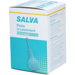 Salva Poire à lavement avec canule, col massif. unité