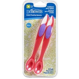 Dr Browns Pack 2 Cuillère Rose 4M+