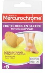 Protections en Silicone Prévention des Ampoules 5 Adhésifs - Boîte 5 protections en silicone