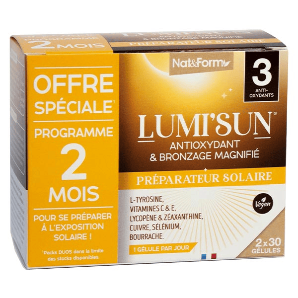 Lumi'Sun Préparateur Solaire Duo 60 gélules