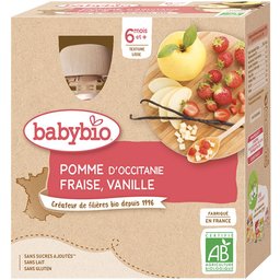 Gourdes Pomme de provence, fraise, vanille