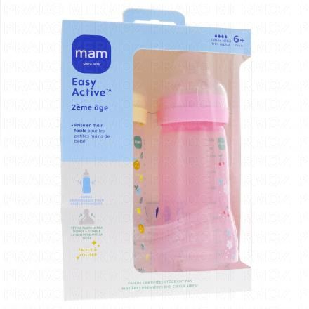 Easy Active - Biberon 2ème âge 330ml lot de 2 sable + berry