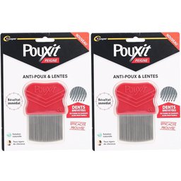 - Peigne anti-poux et lentes en acier inoxydable - Méthode naturelle contre les poux et les lentes - Résultat immédiat