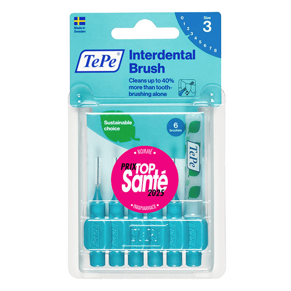 Brossettes Interdentaires Originales Bleu 0.6 mm 6 brossettes